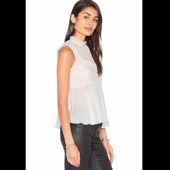 Cinq a’ Sept Romantic Macao Blouse - Ivory XS - Picture 2 of 13